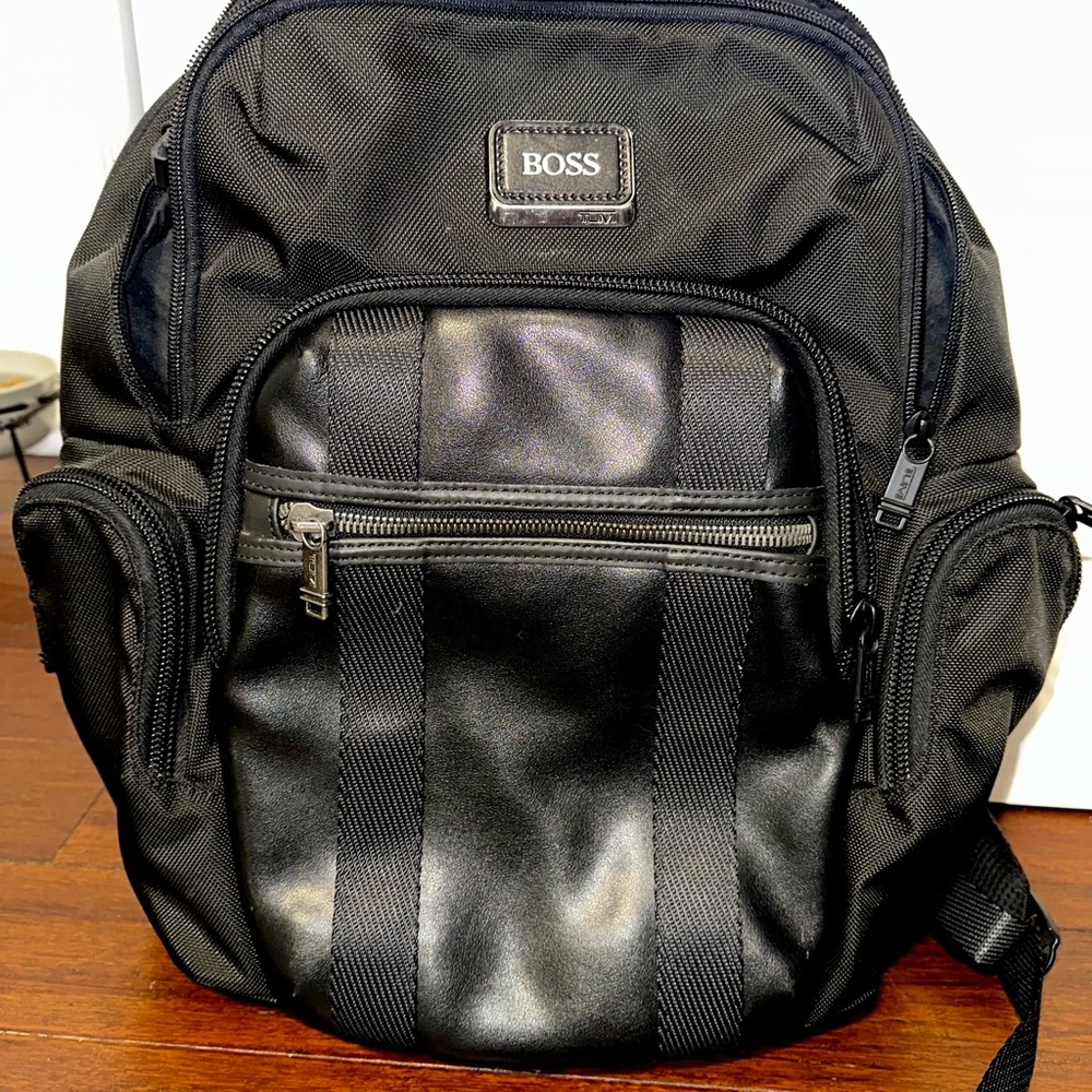 Tumi Black and Gray Men's Backpack